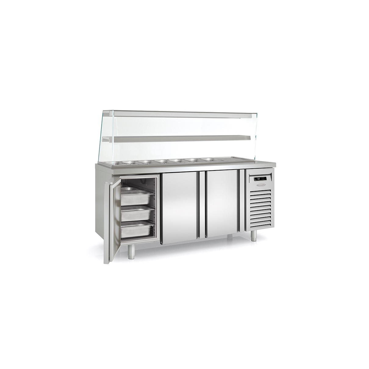 Gastronorm 1/1 Refrigerated Table for Food...