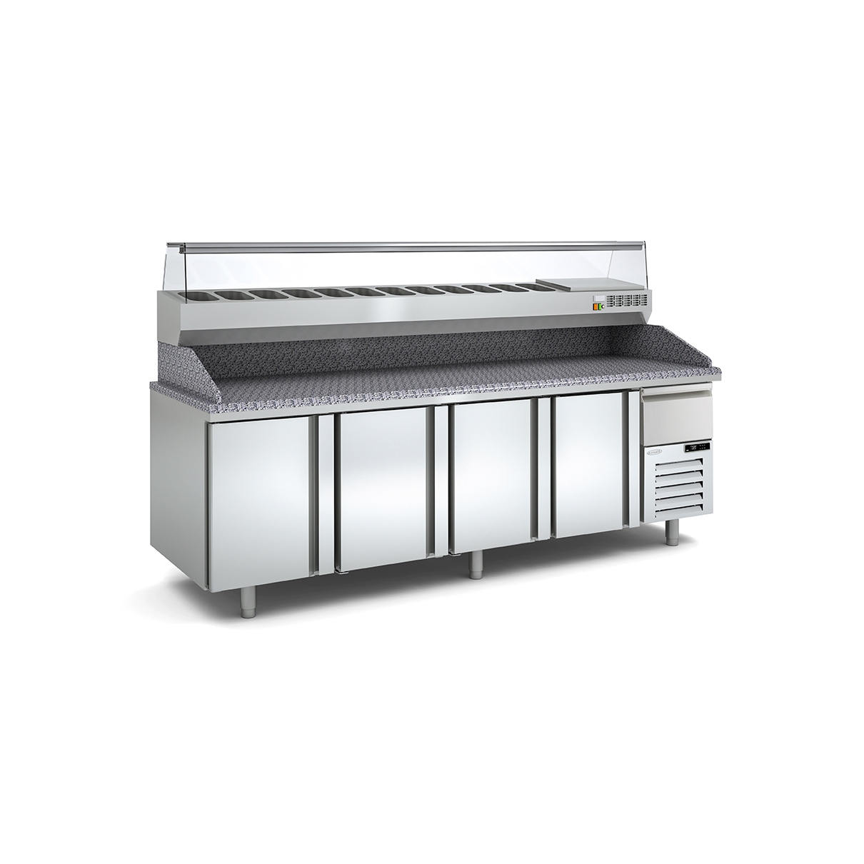Pizza Refrigerated Table Depth 800 MP-80-R