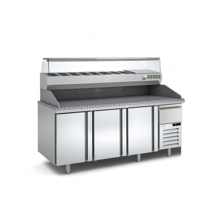 Pizza Refrigerated Table Depth 800 MP-80-R