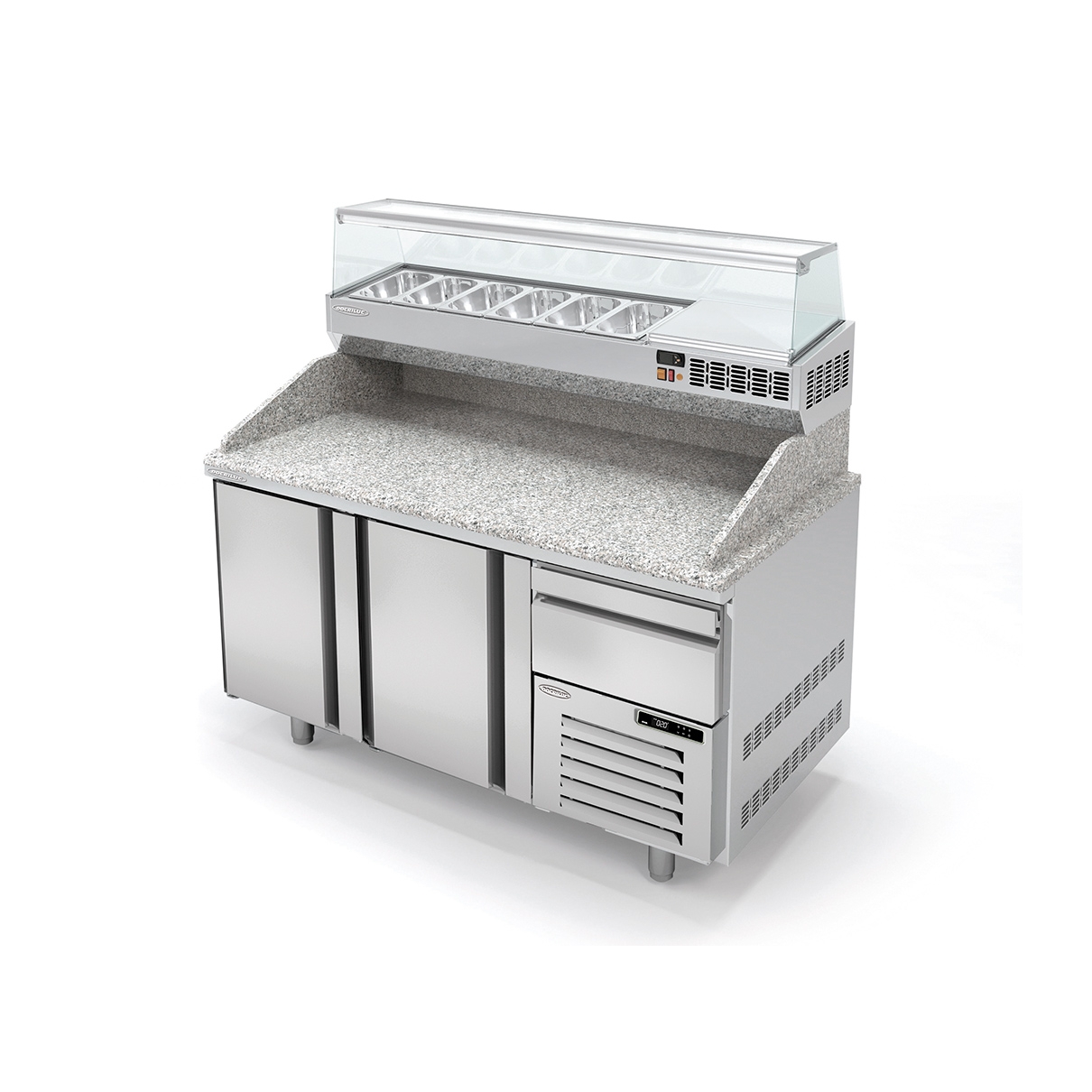 Pizza Refrigerated Table Depth 800 MP-80-R