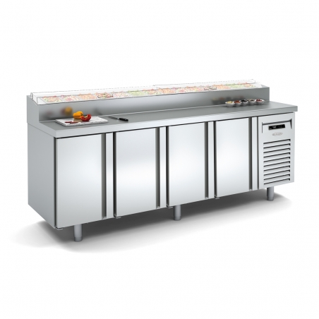 Mesa Refrigerada Preparación Comida Gastronorm 1/1 MEI-70-1/6