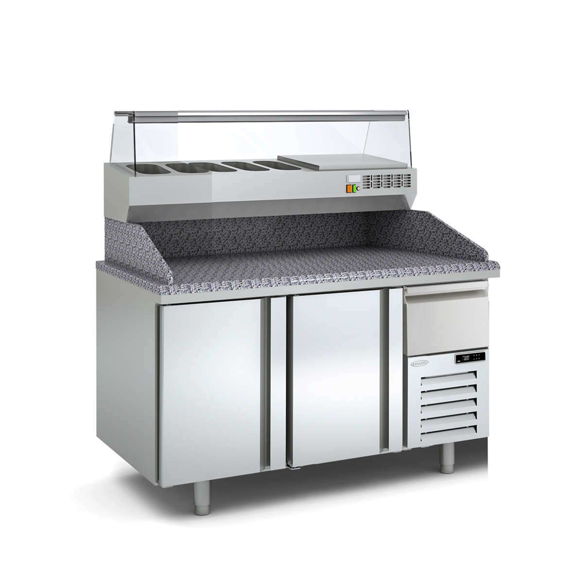 Pizza Refrigerated Table Depth 800 MP-80-R