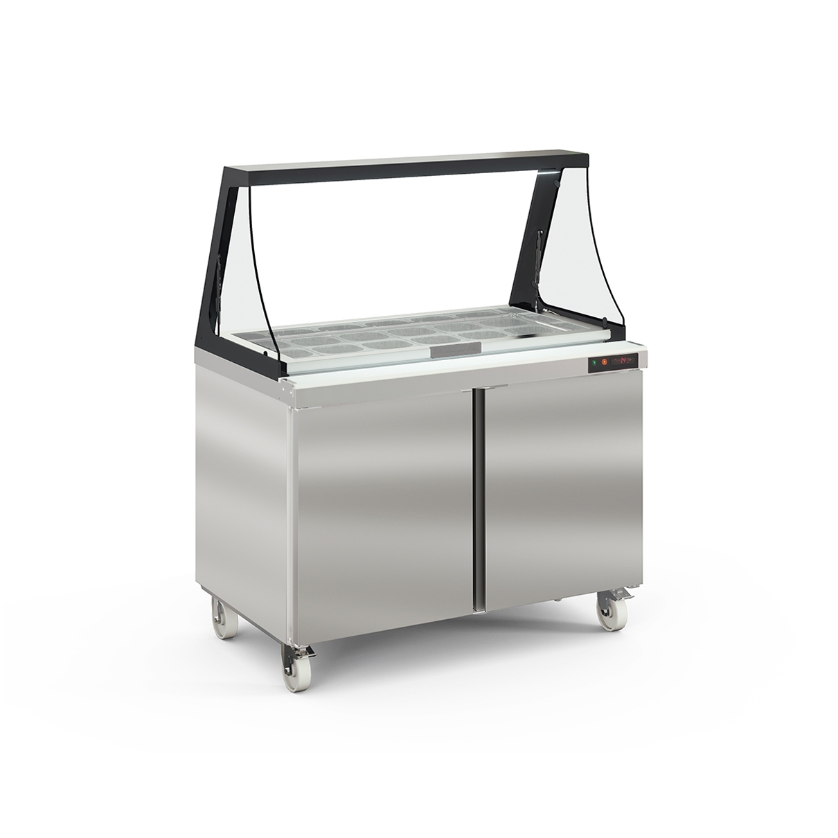 Preparation Cold Table with Lifting Glass Lid...