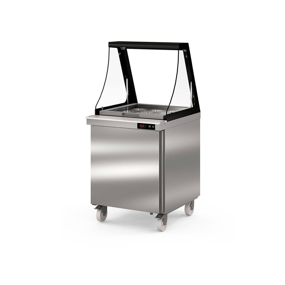 Preparation Cold Table with Lifting Glass Lid...