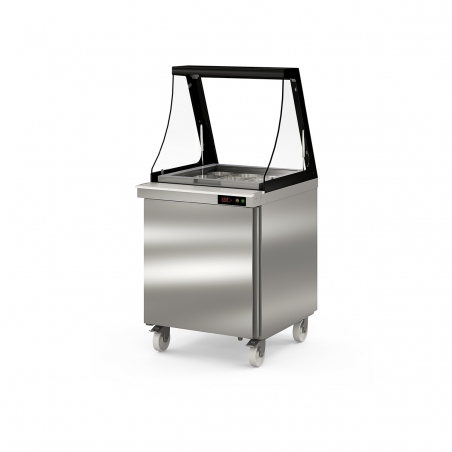 Preparation Cold Table with Lifting Glass Lid DSDT-LGL