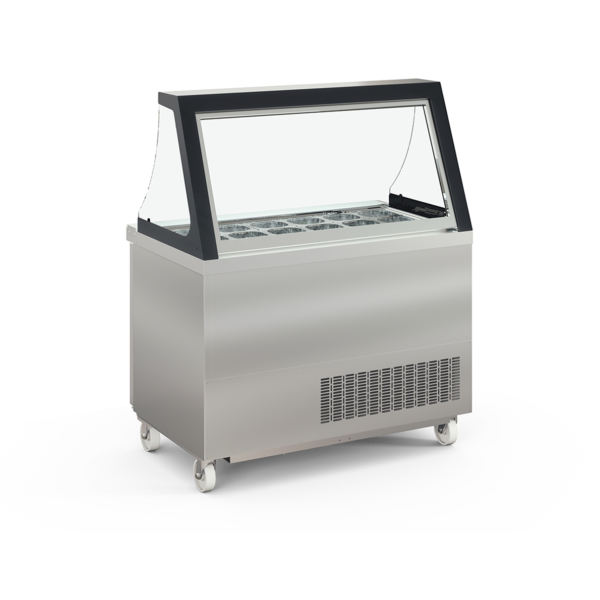 Preparation Cold Table with Lifting Glass Lid...