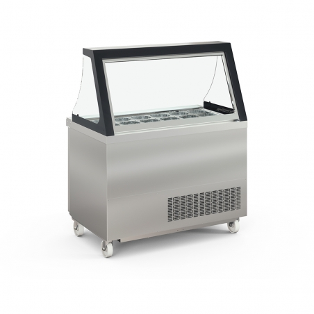 Table froide préparation couvercle en verre relevable DSDT-LGL